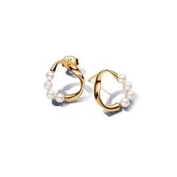 ราคา PANDORA ต่างหู 14k Gold-plated stud earrings สีทอง (MKP1733364)