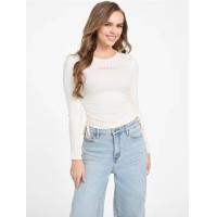 ราคา GUESS Guess เสื้อผู้หญิง Mardy Logo Top Q5OP03KAQX0 - สีขาว L (MKP1953415)