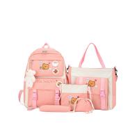 ราคา FANCY Fancybag กระเป๋านักเรียนเซ็ตกระเป๋าเป้แฟชั่นสำหรับผู้หญิง เซ็ต 5 ชิ้น คุ้มสุดๆ sch019-PI สีชมพู 450 (MKP1898934)