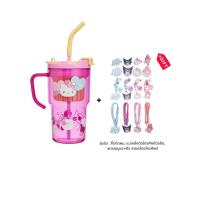 ราคา SANRIO แก้วน้ำ พลาสติก Tritan Cherry ความจุ 850 มล. Hello Kitty สีชมพู (CDS17473613)