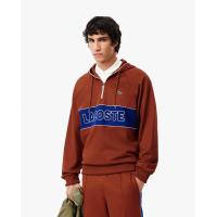 ราคา LACOSTE เสื้อฮู้ดลาคอสท์ Paris Interlock สีน้ำตาล 5 (MKP1958921)