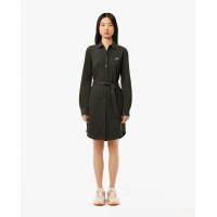 ราคา LACOSTE ชุดเดรสผู้หญิงลาคอสท์ ผ้าปิเก้ มีเข็มขัด สีเขียว 42 EU (MKP1958866)