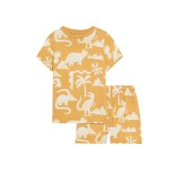 ราคา MARKS & SPENCER KIDS ชุดนอนเสื้อยืดแขนสั้นกางเกงขาสั้นเด็กเล็กผู้ชาย Pure Cotton Dinosaur สี Yellow Mix 5-6 Years (CDS21529184)