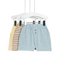 ราคา MARKS & SPENCER KIDS กางเกงขาสั้นเด็กเล็กผู้ชาย Pure Cotton Striped 3 ชิ้น หลากสี 12-18 Month (CDS21528200)