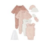 ราคา MARKS & SPENCER KIDS ชุดเซ็ตบอดี้สูทเด็กเล็กผู้หญิง Cotton Rich Premature Hospital 8 ชิ้น สี Pink Mix New Born 4lbs (CDS21531446)
