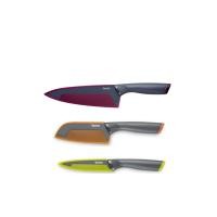 ราคา TEFAL ชุดเซ็ตมีด 3 ชิ้น มีดเชฟ ขนาด 20 ซม. + มีดซันโตกุ ขนาด 12 ซม. + มีดอเนกประสงค์ ขนาด 12 ซม. Fresh Kitchen สีเทา (CDS21718793)