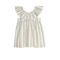 ราคา MARKS & SPENCER KIDS ชุดเดรสสั้นเด็กเล็กผู้หญิง Pure Cotton Striped สี Cream Mix 12-18 Month (CDS21528071)