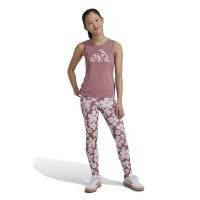 ราคา ADIDAS KIDS กางเกงรัดรูปเทรนนิ่งเด็กโตผู้หญิง เจ็ดส่วนเอวสูงพิมพ์ลาย Train Essentials Seasonal สี Preloved Crimson / Sandy Pink 170 UK (CDS15970510)