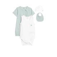 ราคา MARKS & SPENCER KIDS ชุดเซ็ตบอดี้สูทเด็กเล็กผู้ชาย Cotton Rich Whale 4 ชิ้น สี Mint Mix 0-3 Month (GRCDS11525050257)