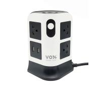 ราคา VOX ปลั๊กทาวเวอร์ 2 ชั้น 2 สวิตซ์ 7 ช่อง 3 เมตร รุ่น F5ST3VS1T7221 สีขาว/ดำ (CDS82846046)