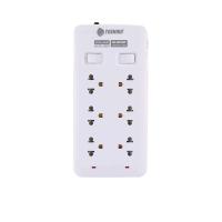 ราคา Toshino รางปลั๊กไฟ SOD 6 ช่อง 2 แถว 3 ม. สีขาว (CDS95705644)