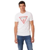 ราคา GUESS เสื้อยืดผู้ชาย Triangle Logo Tee - สีขาว S (GRMKPPR000146975)