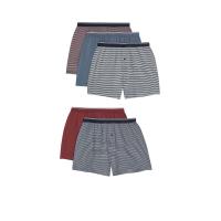 ราคา Marks & Spencer บ๊อกเซอร์ผู้ชาย แพ็ค 5 ชิ้น Pure Cotton Cool & Fresh Striped สี Light Blue Mix S (GRCDS54625040096)