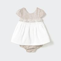 ราคา MAYORAL ชุดกระโปรงบอดี้สูท สีครีม 9-12 Month (MKP1962007)