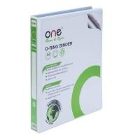 ราคา ONE ONE แฟ้ม 2 ห่วง สีขาว ขนาด A4 สัน 1 นิ้ว (MKP1641308)