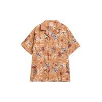 ราคา DeFry 01 เสื้อเชิ้ตเด็กโตผู้ชาย แขนสั้น พิมพ์ลายต้นมะพร้าว สีส้ม 14 US (CDS19787404)
