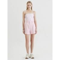 ราคา KLOSET (RS24)กางเกงขาสั้น ผ้าทอลาย สำหรับผู้หญิง สีชมพู L (MKP1632820)