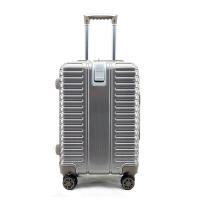 ราคา K.KEN กระเป๋าเดินทางล้อลากขนาด 24นิ้ว 4ล้อหมุน360องศา ฝีมือคนไทย ฟิลม์ PC อัด ABS เงิน (MKP0023246)