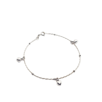 ราคา Fannie Collection สร้อยข้อมือเกลียวทองคำขาว ห้อย หัวใจ 3 ดวง 55 (GRMKPPR000167283)