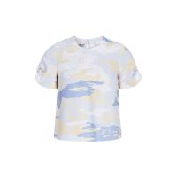 ราคา MONARCH เสื้อเบลาส์พิมพ์ลายเพ้นท์ แขนทวิสต์ รุ่น M92P175064 สีฟ้า S (MKP1045559)