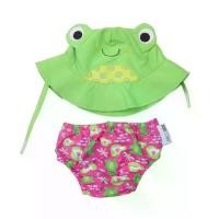 ราคา Zoocchini เซทกางเกงว่ายน้ำลองกันเปื้อนลงสระพร้อมหมวกกันยูวีได้ UPF50+ ลายกบน้อย พร้อมเล่นสระว่ายน้ำหรือทะเลได้อย่างมั่นใจ สีเขียว (MKP1046362)