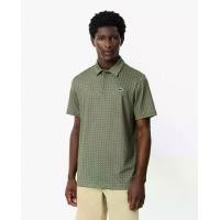 ราคา LACOSTE เสื้อโปโลลาคอสท์ Golf พิมพ์ลาย ป้องกันรังสี UV สีเขียว 5 (MKP1852703)
