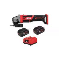 ราคา SKIL เครื่องเจียไร้สาย ขนาด 4 นิ้ว 20 โวลต์ รุ่น AG2907SE20 พร้อมแบตเตอรี่ 5 แอมป์อาว 2 ก้อน + แท่นชาร์จ 1 เครื่อง / สีแดง-ดำ (MKP1400747)