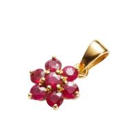 ราคา Fannie Collection จี้ทับทิม ดอกไม้ สีGold (MKP1262958)