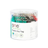 ราคา ONE พวงกุญแจพลาสติก 6x2ซม. คละสี ONE CW-015-50 (MKP0983384)