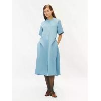 ราคา Shaka เดรสผู้หญิง เดรสยาวผ้าลินินสไตล์ซาฟารี สีฟ้า M (MKP1962851)