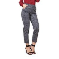 ราคา LADY PLUS กางเกงลายสก๊อตขายาว 9 ส่วน รุ่น L-2018PM-BG สีเทา S (MKP1392107)