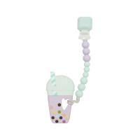 ราคา Loulou Lollipop ยางกัดซิลิโคนชานมไข่มุกสีพาสเทล (MKP1594309)