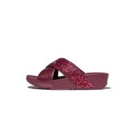 ราคา FitFlop™ รองเท้าแตะผู้หญิง LULU CRYSTAL-MIX M/CROSS S สี PURPLE 6 UK (MKP1872593)