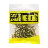 ราคา Giant Kingkong สกรูปลายสว่านหัวเรียบ/Flat รุ่น SDF-810 ขนาด 8x1 นิ้ว (แพ็ค 100 ตัว) สีซิงค์รุ้ง (MKP1096129)