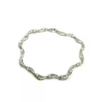 ราคา FINEJEWELTHAI สร้อยแขนผู้หญิง สร้อยข้อมือ เงินแท้ ฝังเพชรสังเคราะห์ เกรด AAA สีเงิน (MKP1986502)