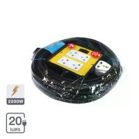 ราคา SOKAWA บล็อคยางพร้อมสายไฟ 4 ช่อง VCT 3x1 มีสวิตช์ รุ่น S-259 ขนาด 20 เมตร คละสี (MKP1047028)