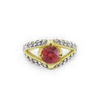 ราคา FINEJEWELTHAI แหวนทับทิม-แหวนเพชร-แหวนเงิน-ทับทิมแท้-เงินแท้925-แหวนพลอยแท้-แหวนประจำเดือนเกิด-ชุบทอง-R1163rb-g สีทอง 53 (MKP1345797)