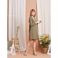 ราคา JOON เดรสแขนยาว ปกกะลาสี สีเขียว M (MKP1376342)