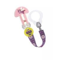 ราคา MAM สายคล้องจุกนมหลอก+ ตัวล็อคแบบหนีบ สีชมพู (MKP1112532)