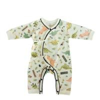 ราคา BABY STONE ชุดเด็กอ่อนบอดี้สูทผูกเชือกป้ายผ้าพิมพ์ลายไดโนเสาร์สีครีมผ้าฝ้าย (MKP1288326)
