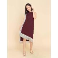 ราคา JOON ชุดกระโปรงแขนสั้นกุด รุ่น Chanderlier สีBurgundy XS (MKP1084441)