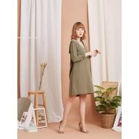 ราคา JOON เดรสแขนยาว ปกกะลาสี สีเขียว XS (MKP1376336)