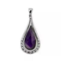 ราคา FINEJEWELTHAI จี้อะเมทิสต์-ทรงหยดน้ำ-งานสุวัน-จี้เงินแท้-จี้เพชรสังเคราะห์-เพชรสังเคราะห์-พลอยประจำเดือนเกิด-SWP010-Amt สีเงิน (MKP0759758)