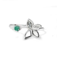 ราคา FINEJEWELTHAI แหวนมรกต-แหวนผีเสื้อ-แหวนเพชร-แหวนเงิน-มรกตแท้-เงินแท้925-แหวนพลอยแท้-แหวนประจำเดือนเกิด-R1443em สีเงิน 56 (MKP1378504)