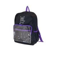 ราคา Sanrio กระเป๋าเป้เด็กผู้หญิงพร้อมช่องใส่ของสีใส Kuromi สีดำ (CDS228244)