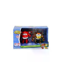 ราคา SUPER WINGS ชุดของเล่นหุ่นยนต์แปลงร่าง 2 ตัว Super Charged Jett & Golden Boy สีทอง (CDS22013460)