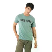 ราคา DAVIE JONES เสื้อยืดผู้ชาย พิมพ์ลายโลโก้ ทรง SLIM FIT สีเขียว S (MKP1960529)