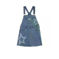 ราคา LEVI'S KIDS ชุดเอี๊ยมเด็กเล็กผู้หญิง Skirtall with Fray Edge Denim สี Mco-Drew Me In 7 US (GRCDS53724070223)