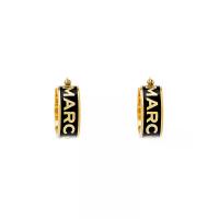 ราคา MARC JACOBS ต่างหู THE MARC JACOBS HOOP EARRINGS สี GOLD/BLACK (MKP1988940)