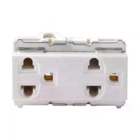 ราคา PANASONIC เต้ารับคู่3ขา Full Color รุ่น Wng 15923-7 สีขาว (MKP1087566)